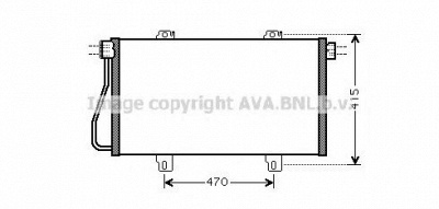 AVA QUALITY COOLING rt5352 -  Конденсатор, кондиционер